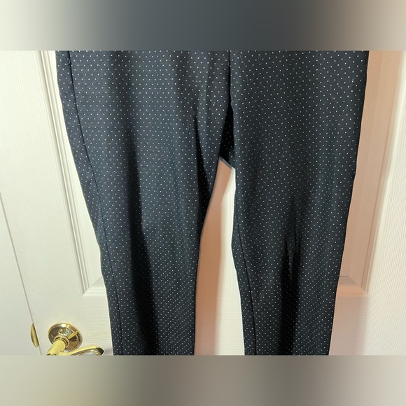 Anne Klein Black Pants Polka Dot Career Business Size 4 - Picture 2 of 9